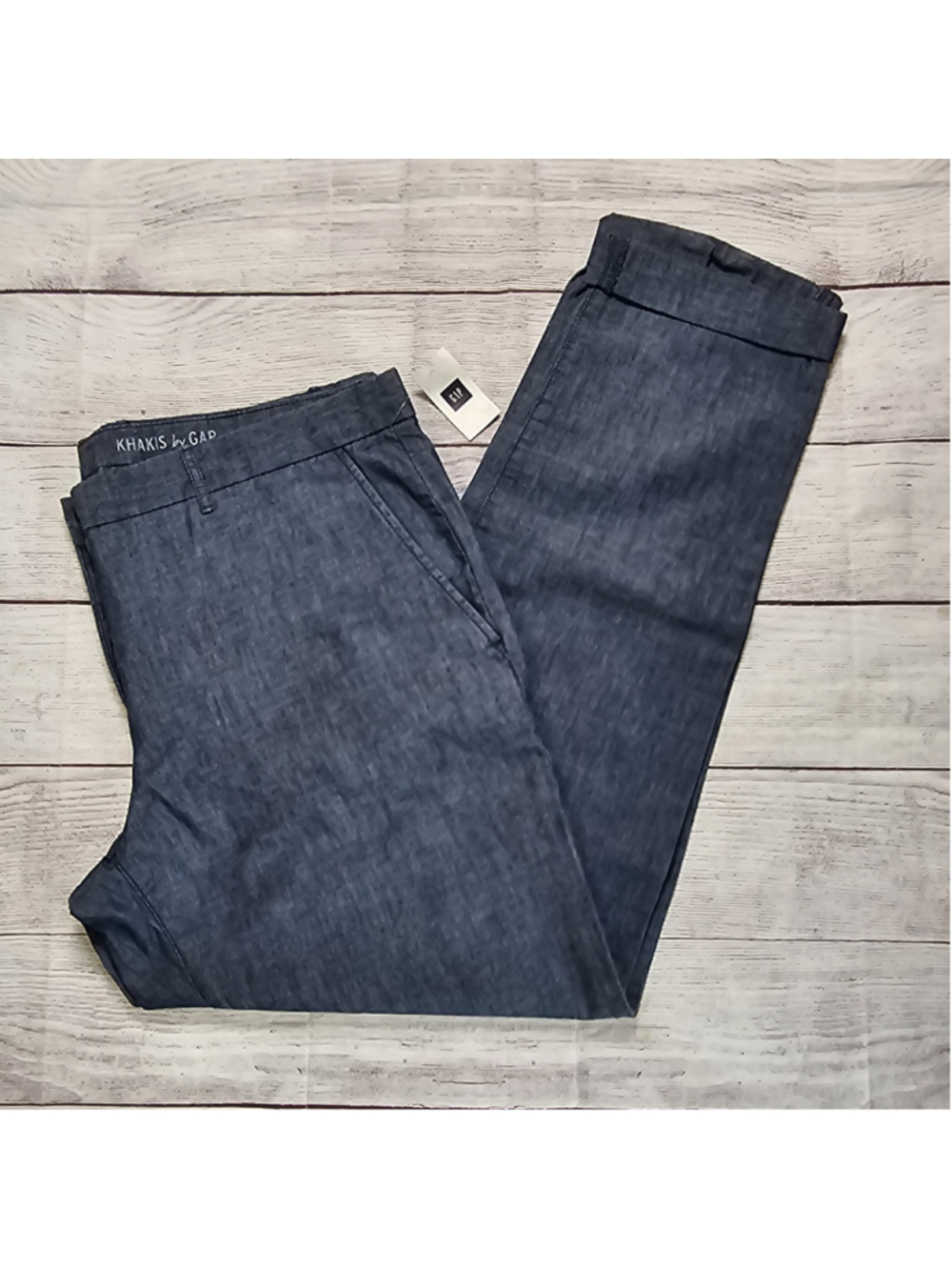 NWT Gap 12T broken-in straight leg khakis, blue